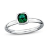 Thumbnail Image 0 of Stackable Ring Lab-Created Emerald Sterling Silver