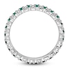 Thumbnail Image 2 of Stackable Ring Lab-Created Emeralds Sterling Silver