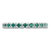 Thumbnail Image 3 of Stackable Ring Lab-Created Emeralds Sterling Silver