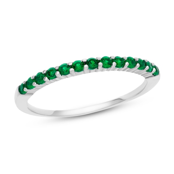Lab-created Emerald Ring Sterling Silver | Jared