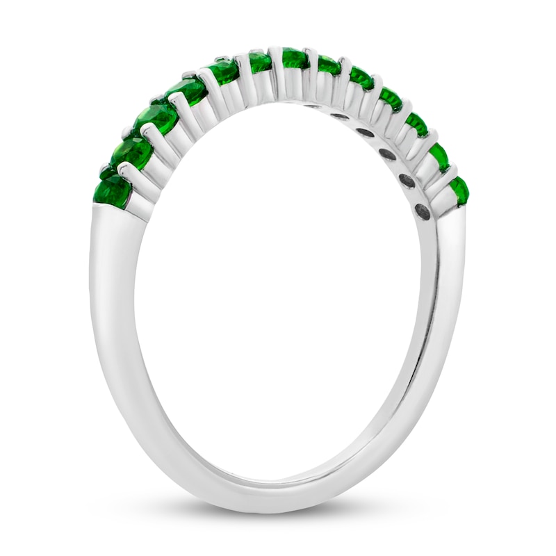 Lab-created Emerald Ring Sterling Silver