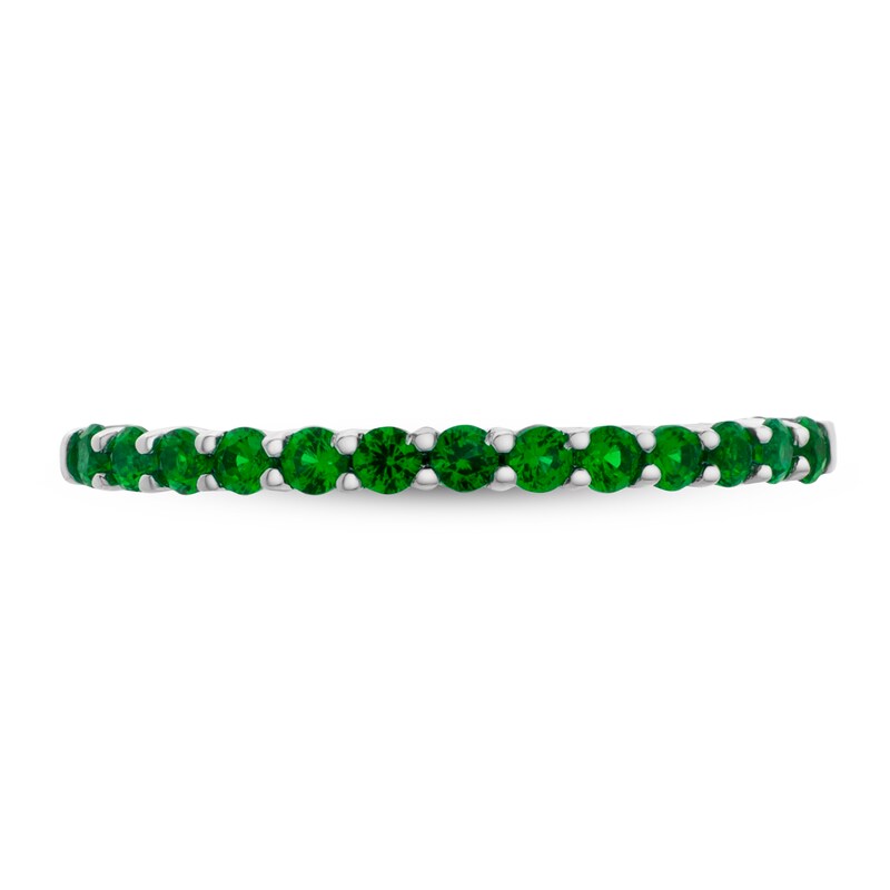 Lab-created Emerald Ring Sterling Silver