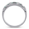 Thumbnail Image 1 of Natural Emerald Ring 1/15 ct tw Diamonds 10K White Gold