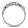 Thumbnail Image 2 of Natural Emerald Ring 1/15 ct tw Diamonds 10K White Gold