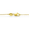 Thumbnail Image 5 of Natural Emerald Cross Pendant Necklace 1/10 ct tw Diamonds 14K Yellow Gold