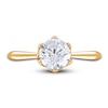 Thumbnail Image 3 of Diamond Cathedral Solitaire Engagement Ring 1 ct tw Round 14K Yellow Gold (I2/I)