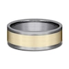 Thumbnail Image 3 of Satin Wedding Band 14K Yellow Gold/Tantalum 8.0mm
