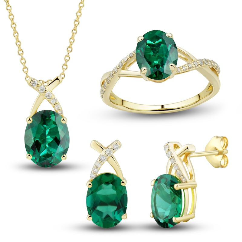 emerald jewelry set