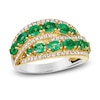 Thumbnail Image 1 of Le Vian Natural Emerald Ring 1/3 ct tw Diamonds 14K Honey Gold/Platinum