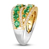 Thumbnail Image 2 of Le Vian Natural Emerald Ring 1/3 ct tw Diamonds 14K Honey Gold/Platinum