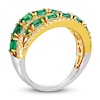 Thumbnail Image 4 of Le Vian Natural Emerald Ring 1/3 ct tw Diamonds 14K Honey Gold/Platinum