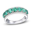 Thumbnail Image 1 of Le Vian Natural Emerald Ring 1/3 ct tw Diamonds Platinum