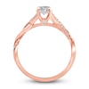 Thumbnail Image 2 of Diamond Engagement Ring 1/2 ct tw Round 10K Rose Gold