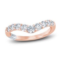 Pnina Tornai Lab-Grown Diamond Contour Anniversary Band 1 ct tw Round 14K Rose Gold