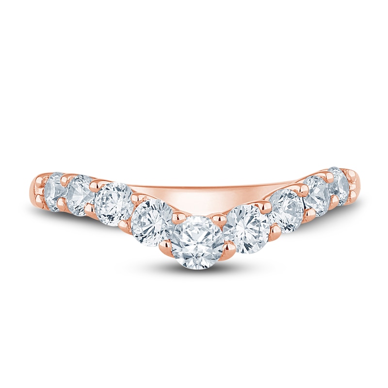 Main Image 3 of Pnina Tornai Lab-Grown Diamond Contour Anniversary Band 1 ct tw Round 14K Rose Gold