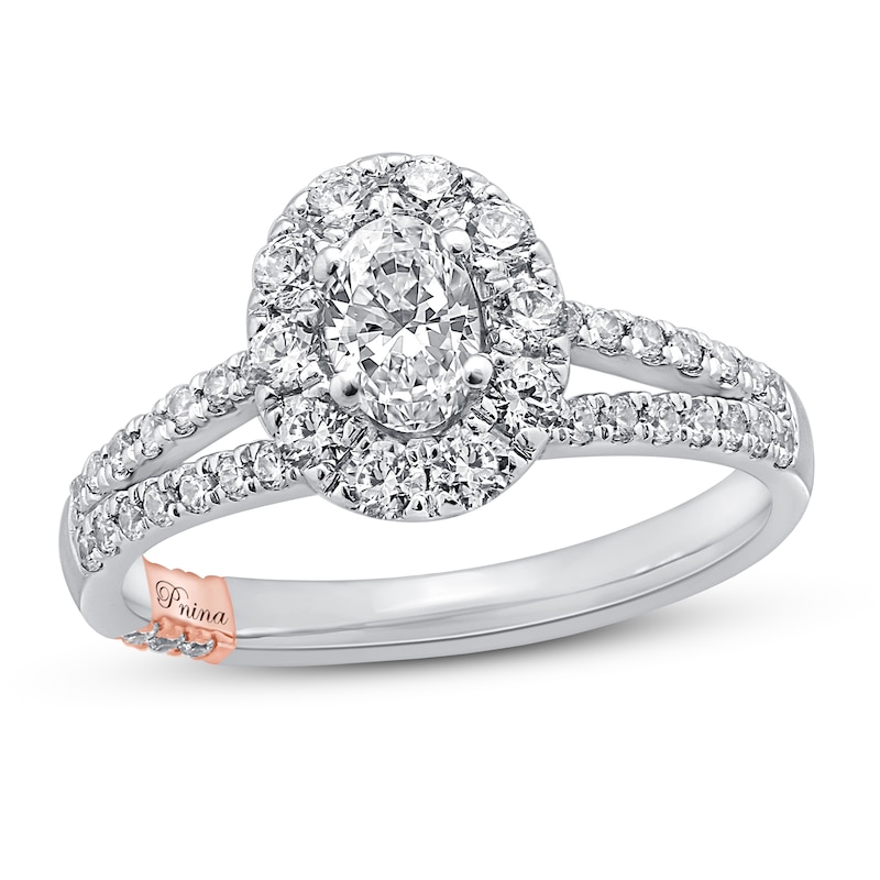 Main Image 1 of Pnina Tornai About Time Diamond Engagement Ring 1-1/8 ct tw Oval/Round 14K White Gold