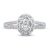 Thumbnail Image 2 of Pnina Tornai About Time Diamond Engagement Ring 1-1/8 ct tw Oval/Round 14K White Gold