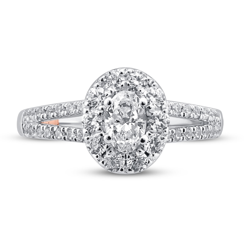 Main Image 3 of Pnina Tornai About Time Diamond Engagement Ring 1-1/8 ct tw Oval/Round 14K White Gold