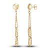 Italia D'Oro Triangle Drop Earrings 14K Yellow Gold
