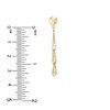 Italia D'Oro Triangle Drop Earrings 14K Yellow Gold