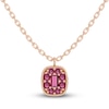 Thumbnail Image 1 of Juliette Maison Natural Rhodolite Garnet Pendant Necklace 10K Rose Gold