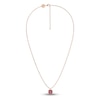 Thumbnail Image 2 of Juliette Maison Natural Rhodolite Garnet Pendant Necklace 10K Rose Gold