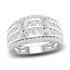 Thumbnail Image 1 of Diamond 4-Row Anniversary Band 1 ct tw Round 14K White Gold