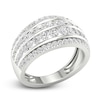 Thumbnail Image 2 of Diamond 4-Row Anniversary Band 1 ct tw Round 14K White Gold