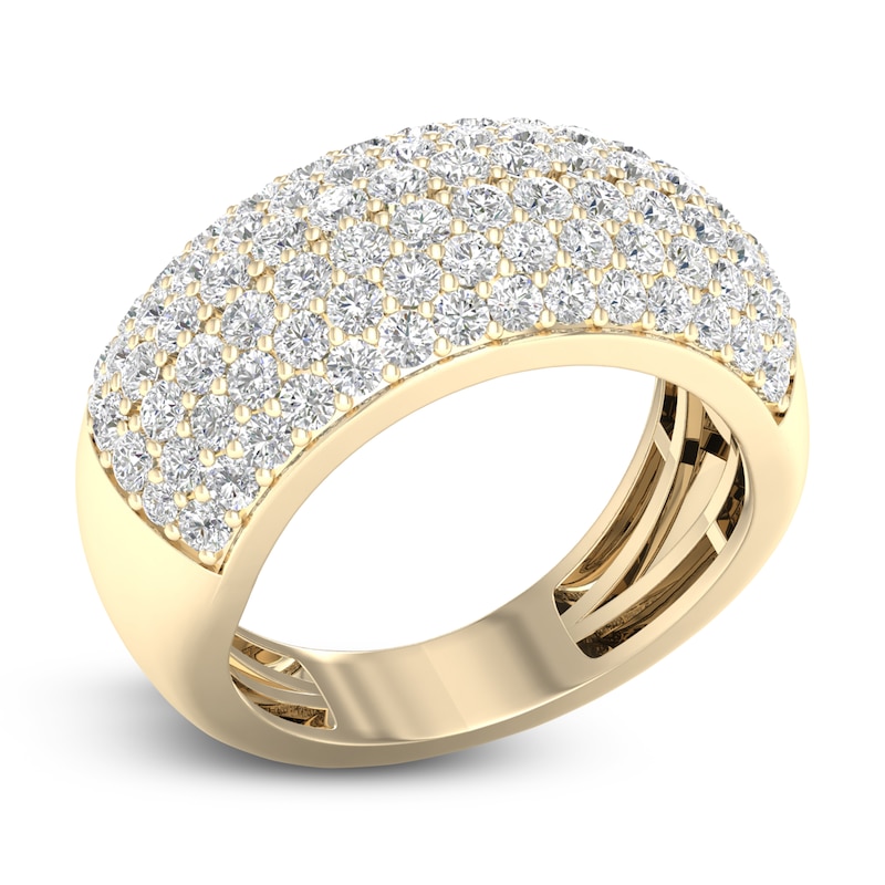 Main Image 2 of Diamond Pave Anniversary Band 1-1/2 ct tw Round 14K Yellow Gold