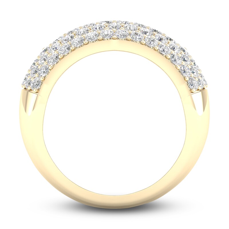 Main Image 4 of Diamond Pave Anniversary Band 1-1/2 ct tw Round 14K Yellow Gold