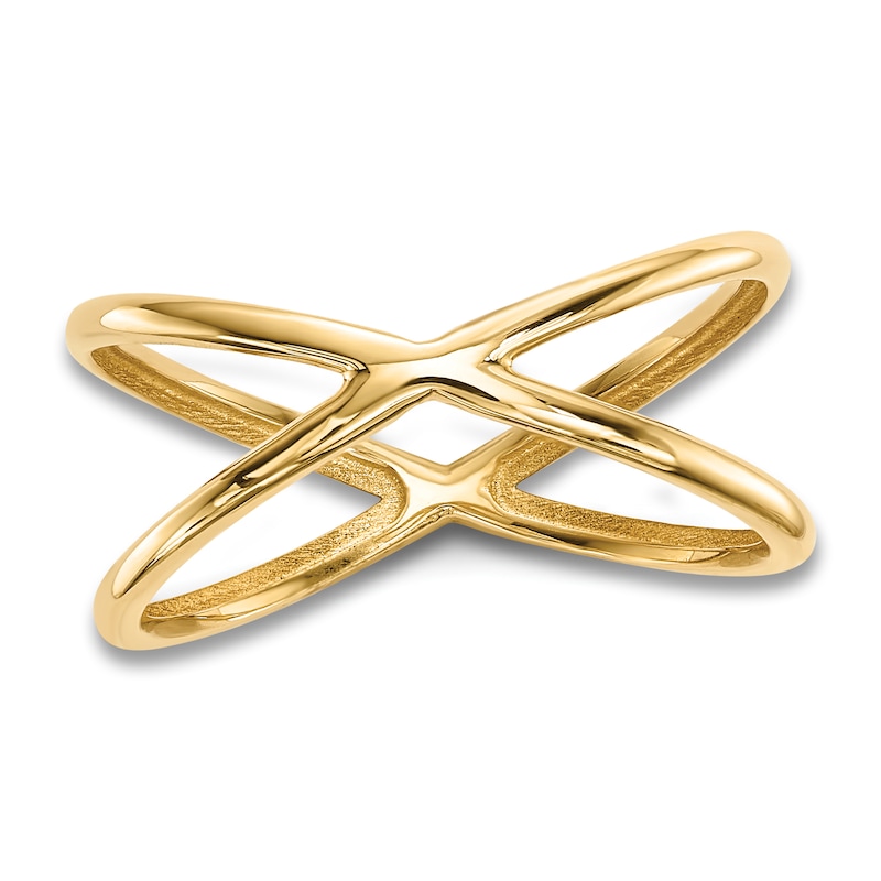Main Image 1 of High-Polish Double Ring 14K Yellow Gold
