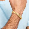 Thumbnail Image 4 of Men's High-Polish Hollow Link Bracelet 14K Yellow Gold 8.5"