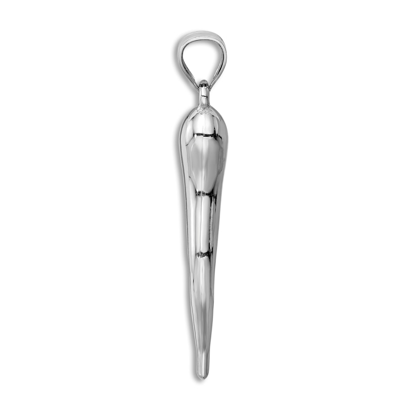 Main Image 2 of Italian Horn Charm 14K White Gold