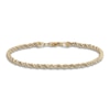 Thumbnail Image 1 of Hollow Rope Chain Bracelet 10K Yellow Gold 7.5"