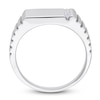 Thumbnail Image 3 of Men's Diamond Ring 1/10 ct tw Round 10K White Gold