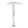 Thumbnail Image 3 of Diamond Ring 7/8 ct tw Round/Baguette/Pear 14K White Gold