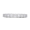 Thumbnail Image 3 of Lab-Grown Diamond Anniversary Band 1 ct tw Round 14K White Gold