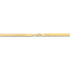 Thumbnail Image 2 of Solid Herringbone Chain Necklace 14K Yellow Gold 24" 4.6mm