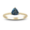 Thumbnail Image 2 of Natural Blue Topaz Ring 14K Yellow Gold