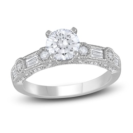 Diamond Engagement Ring 1-1/4 ct tw Round 14K White Gold