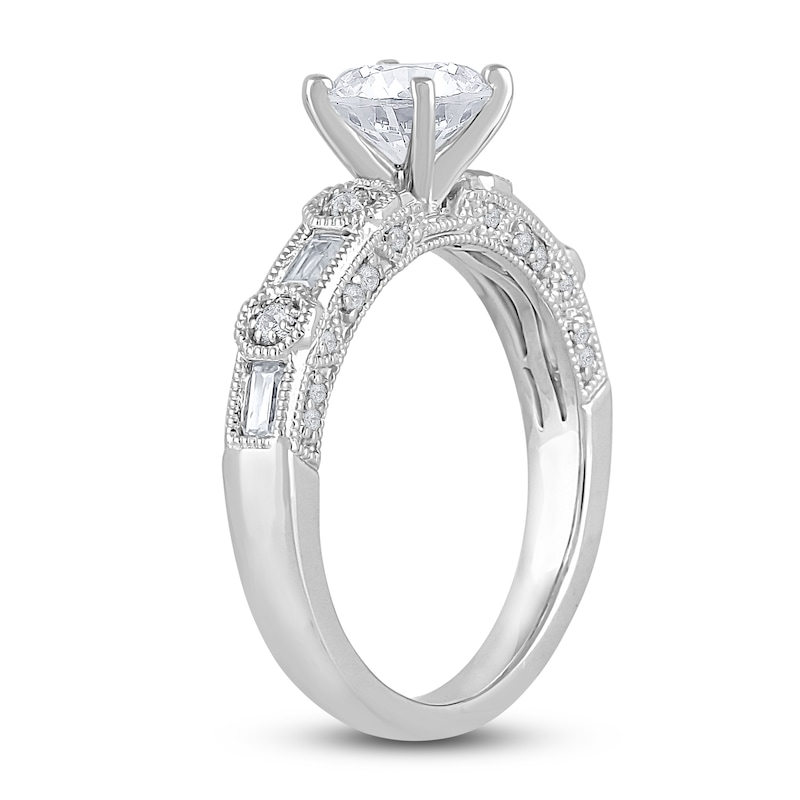 Main Image 2 of Diamond Engagement Ring 1-1/4 ct tw Round 14K White Gold