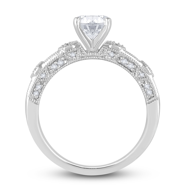 Main Image 3 of Diamond Engagement Ring 1-1/4 ct tw Round 14K White Gold
