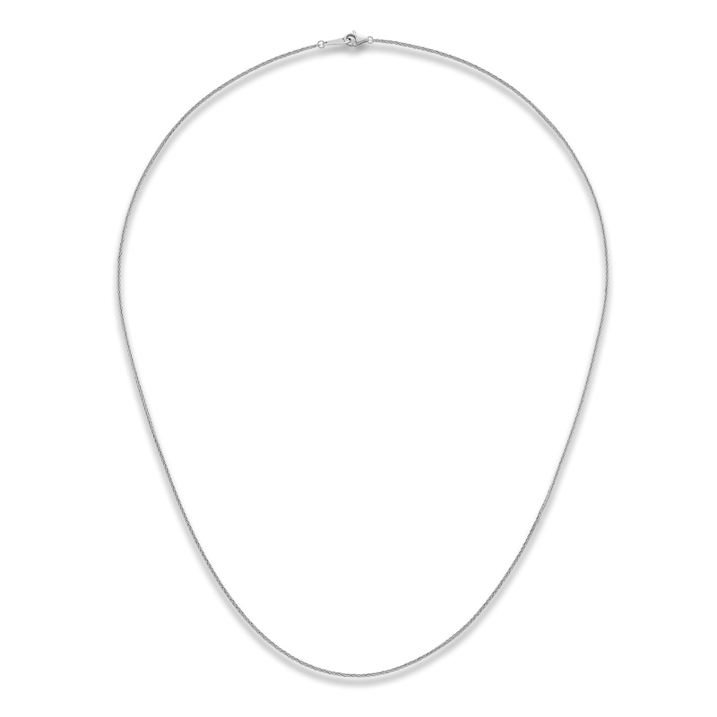 Main Image 2 of High-Polish Wheat Chain Necklace Platinum 20" 1.0mm