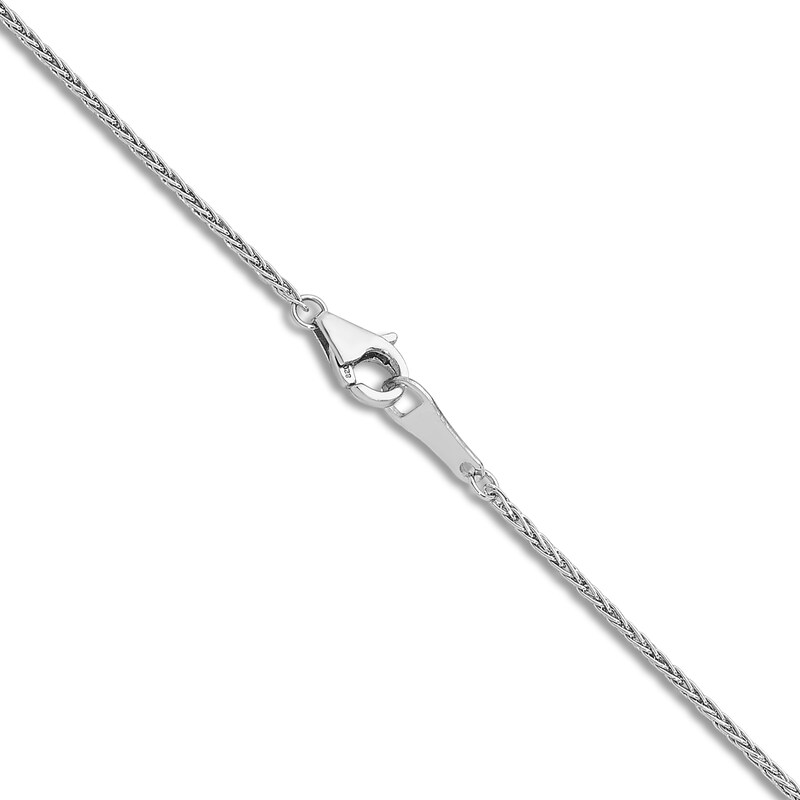 Main Image 3 of High-Polish Wheat Chain Necklace Platinum 20" 1.0mm