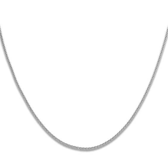 High-Polish Wheat Chain Necklace Platinum 24" 2.0mm