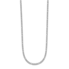 Thumbnail Image 1 of Solid Figaro Chain Necklace Platinum 18" 2.5mm