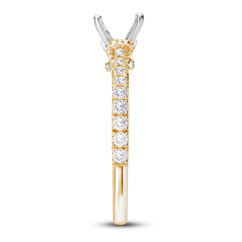 Main Image 3 of Diamond Engagement Ring Setting 1/3 ct tw Round 14K Yellow Gold