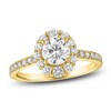 Thumbnail Image 1 of Diamond Halo Engagement Ring 1-1/4 ct tw 14K Yellow Gold