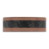 Thumbnail Image 3 of Men's Hammered Wedding Band Black & Brown Ion-Plated Tungsten Carbide 8mm