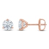 Thumbnail Image 1 of Certified Round-Cut Diamond Solitaire Stud Earrings 1 ct tw 18K Rose Gold (SI2/I)